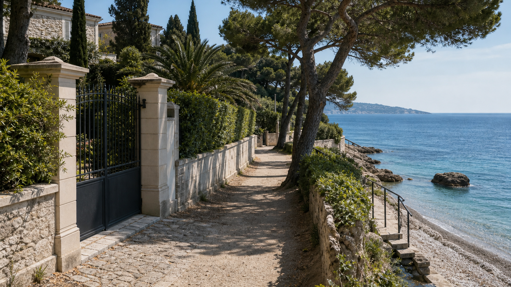 Accès mer et intimité à vérifier pour un bien pieds dans l'eau