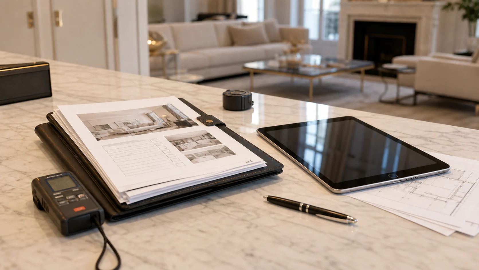 Dossier de diagnostic technique préparé pour une vente immobilière
