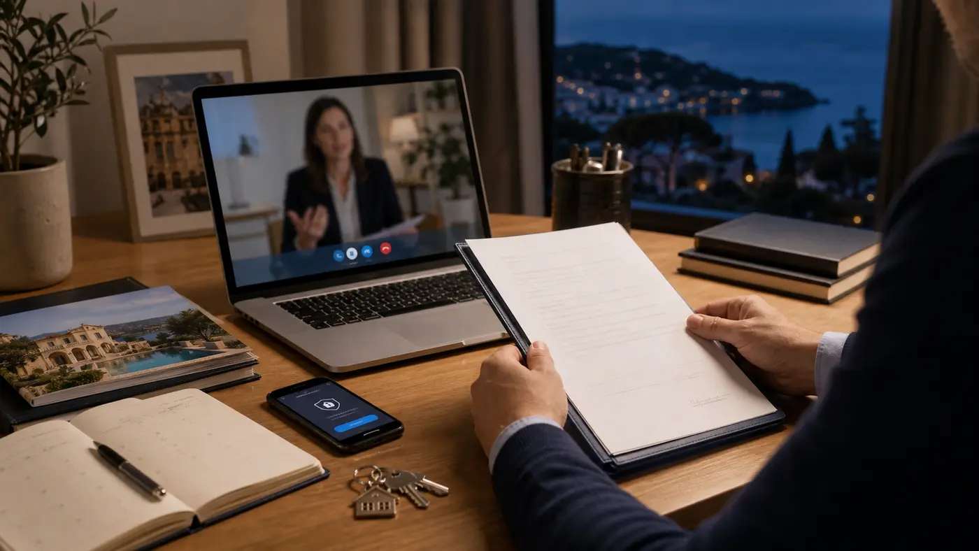 Préparation d’une signature à distance pour un achat immobilier par non-résident